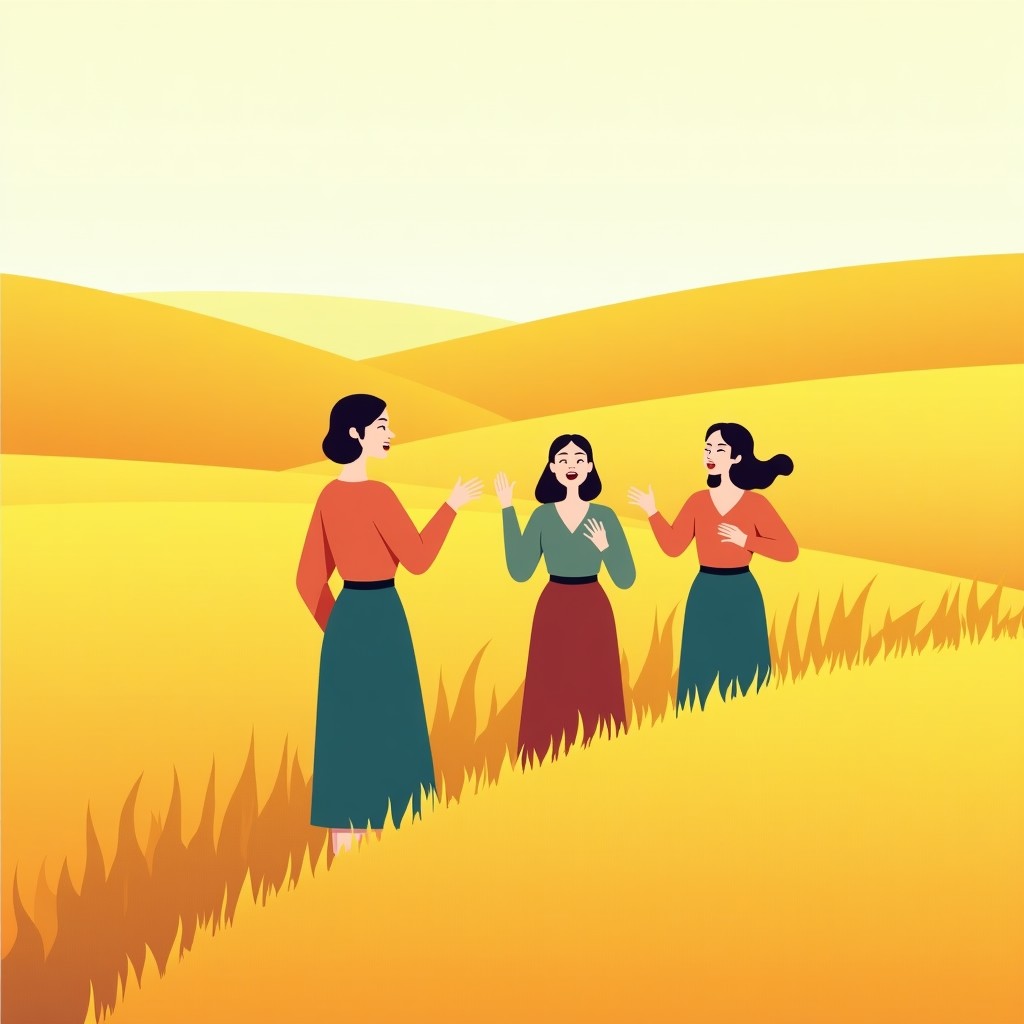 Village Song illustration