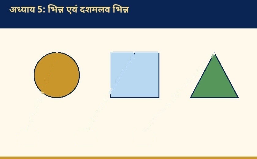 Labelled diagram for भिन्न एवं दशमलव भिन्न