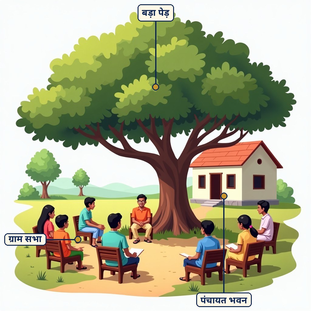 Labelled diagram for स्थानीय सरकार