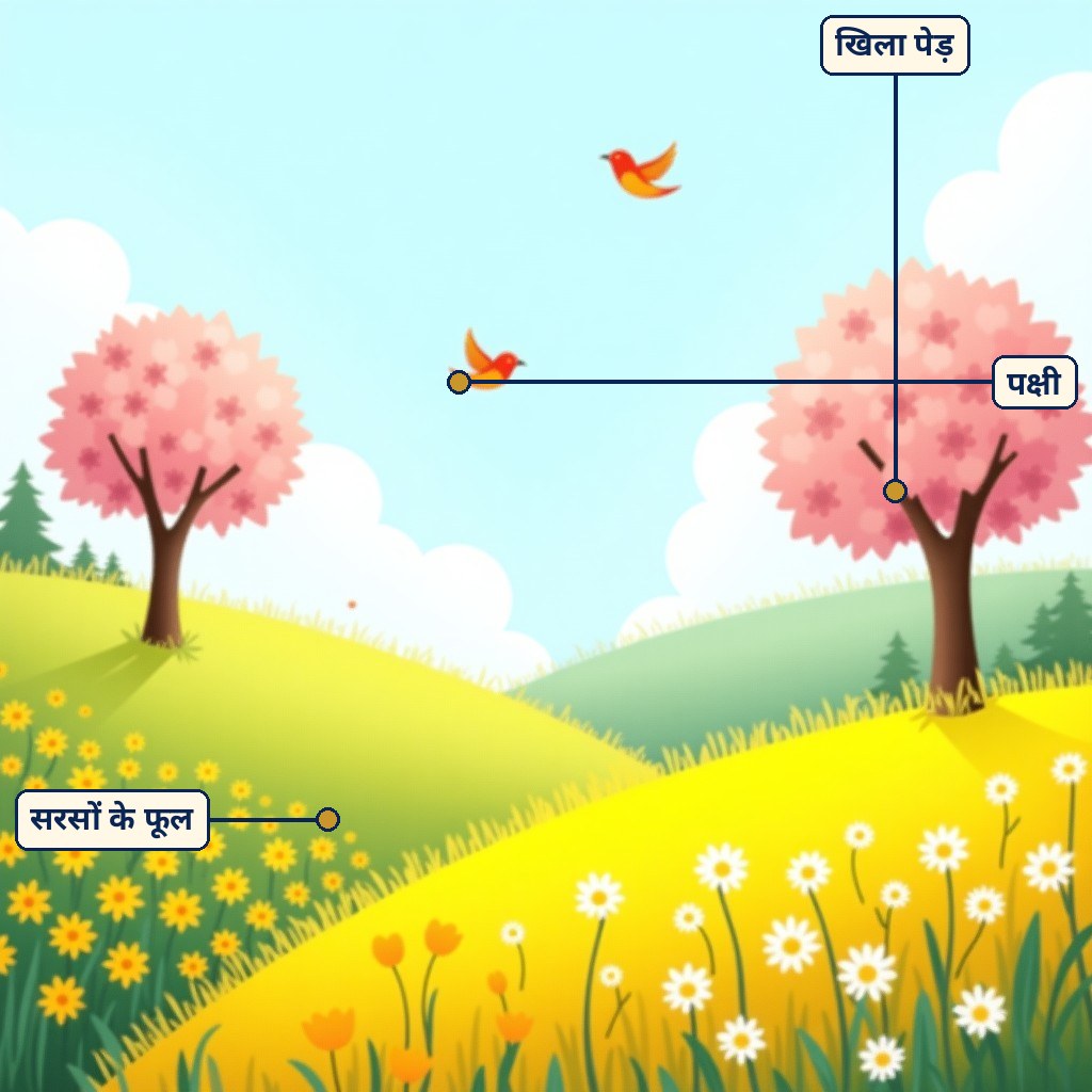 बसंती हवा के लिए लेबल वाला चित्र
