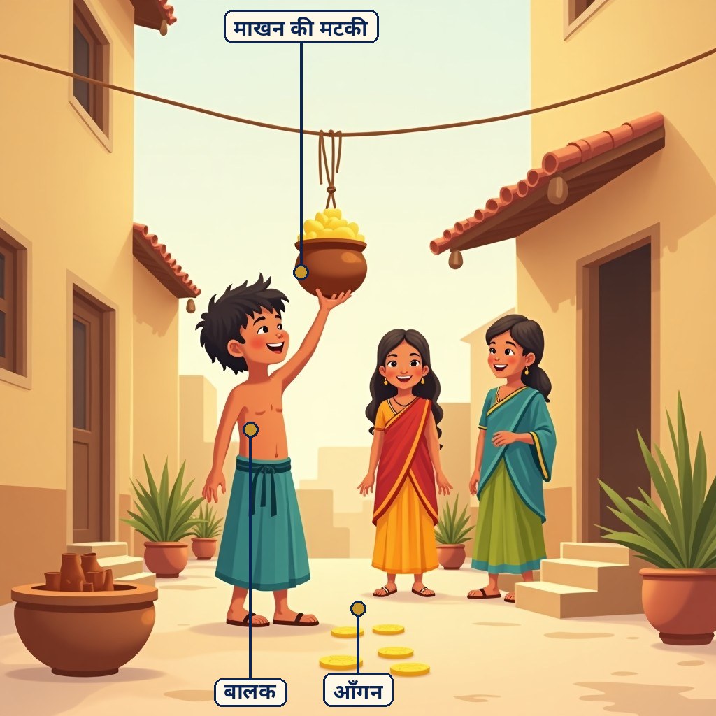 बाल-लीला के लिए लेबल वाला चित्र