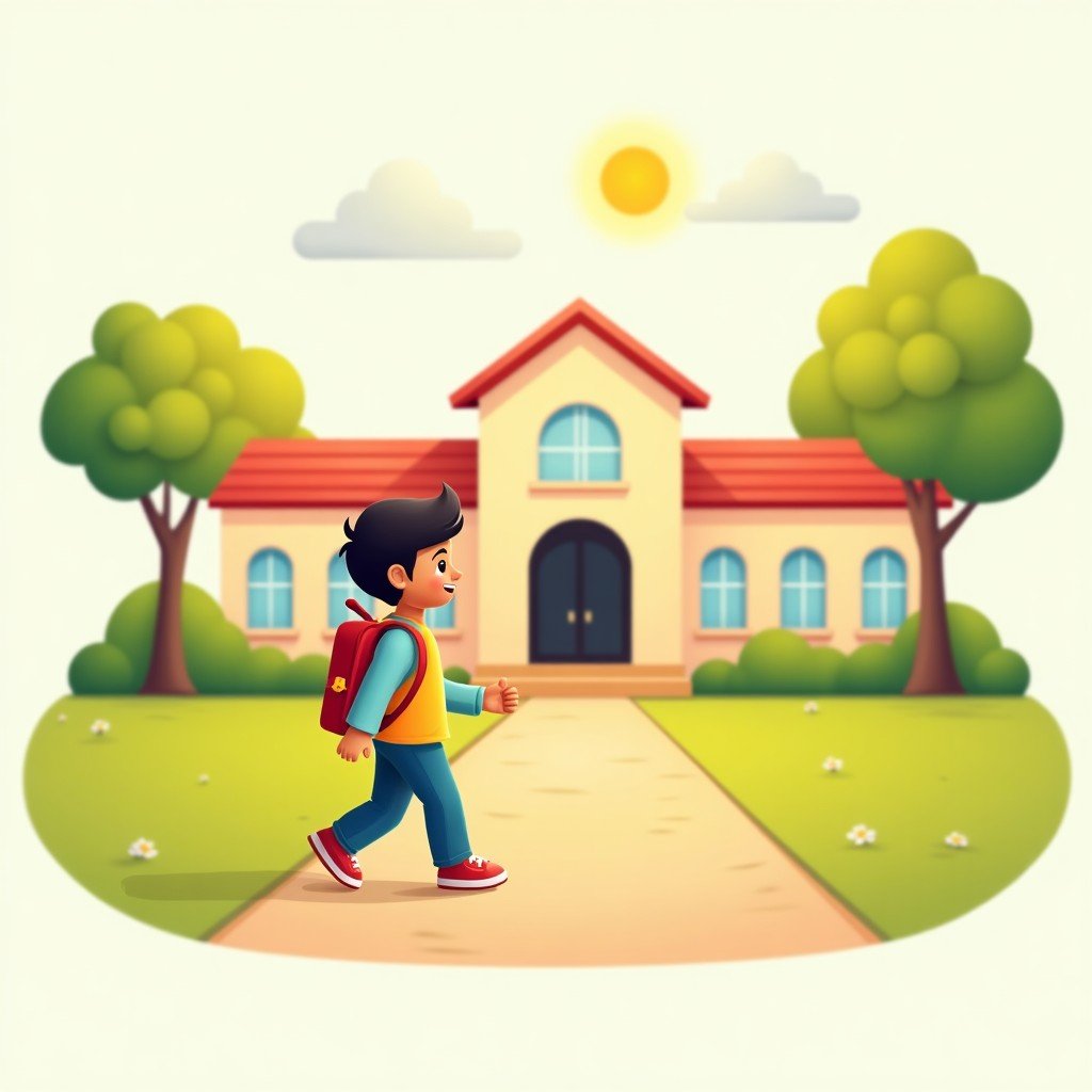 Illustration for अहं प्रातः उत्तिष्ठामि