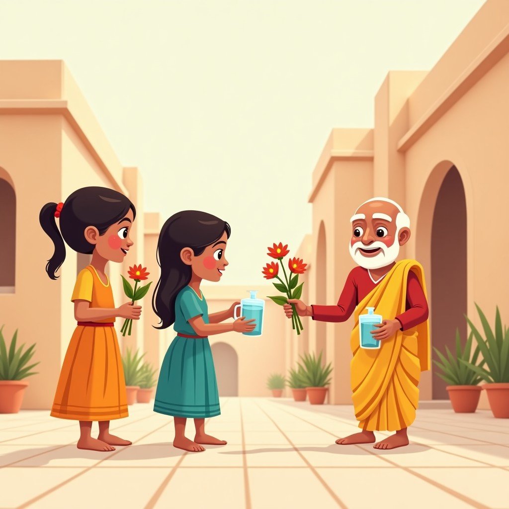 Illustration for अतिथिदेवो भव