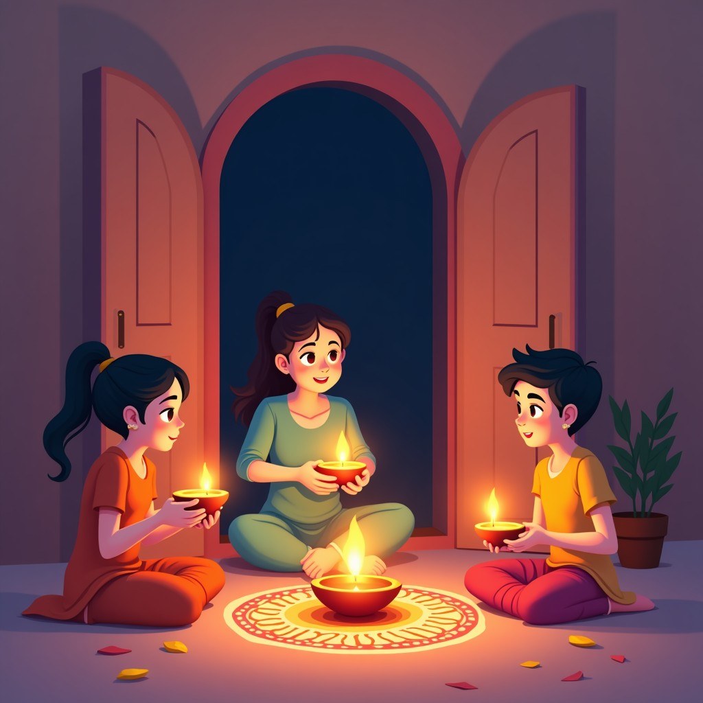 Illustration for दीपोत्सवः