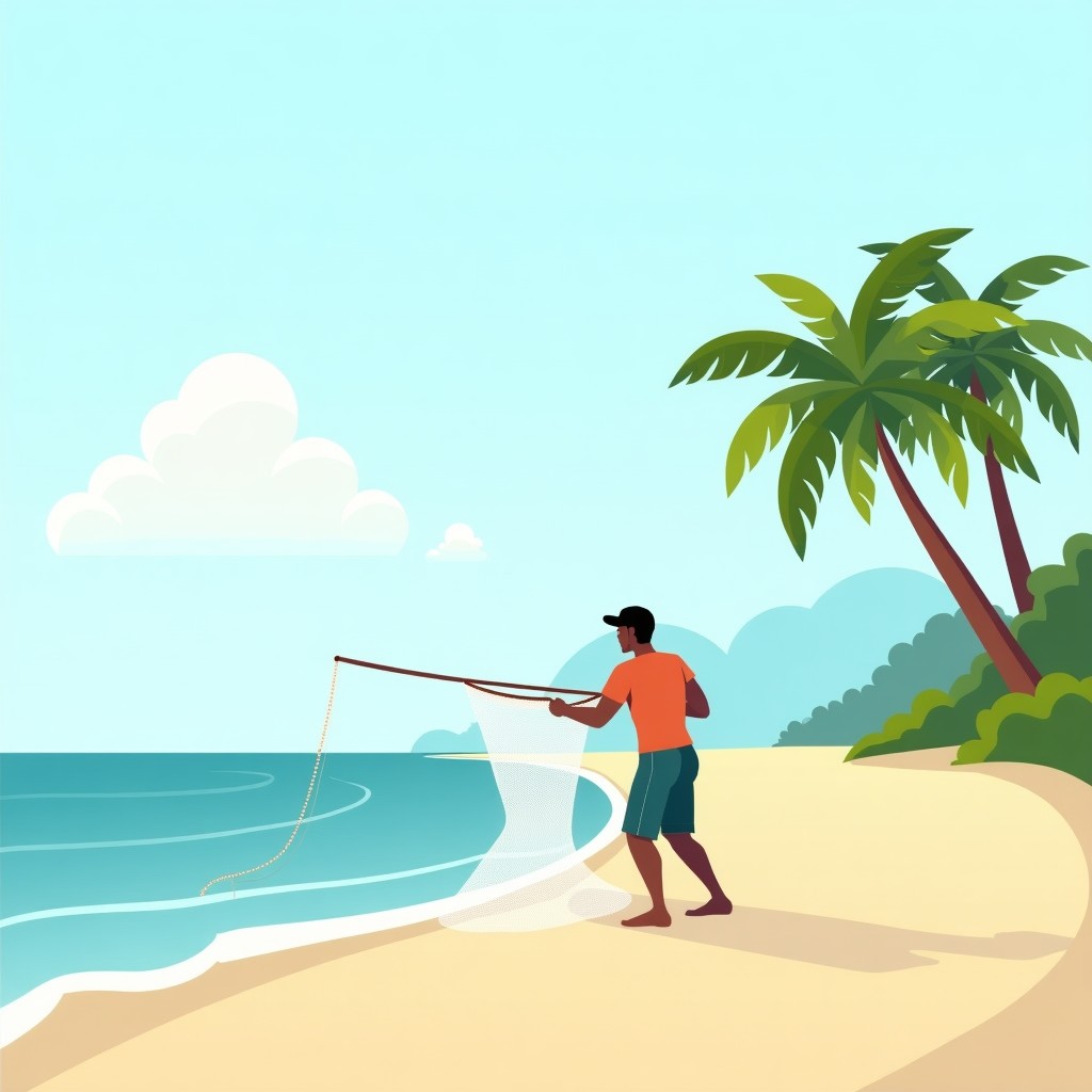 Illustration for मानव पर्यावरण अंतःक्रिया: तटीय प्रदेश केरल में जन-जीवन