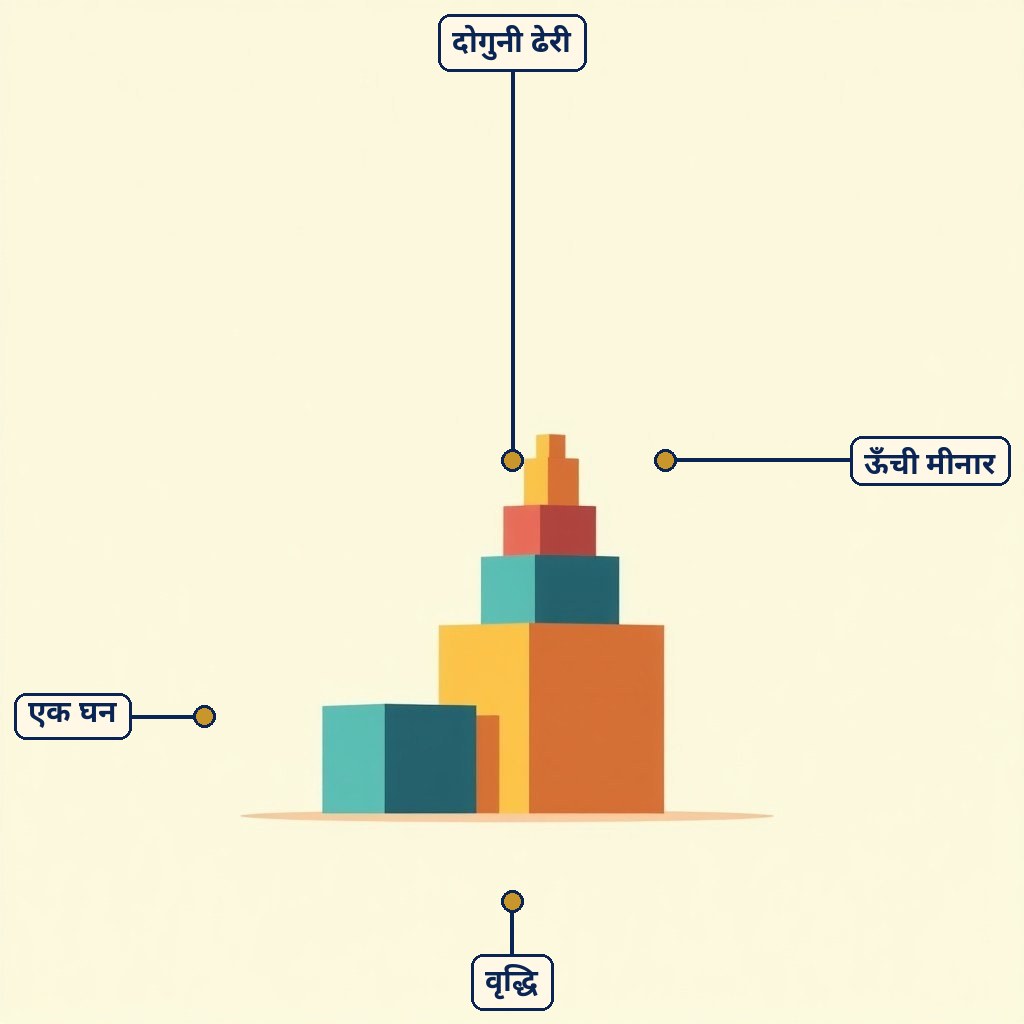 घातांक के लिए लेबल वाला चित्र
