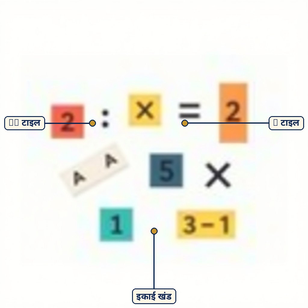 Labelled diagram for बीजीय व्यंजक