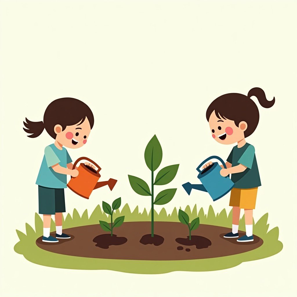 Too Many People Too Few Trees illustration