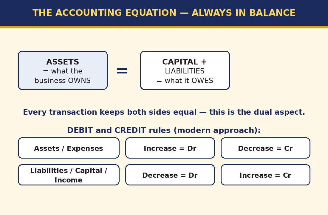 Labelled diagram for Chapter 3: Recording of Transactions — I
