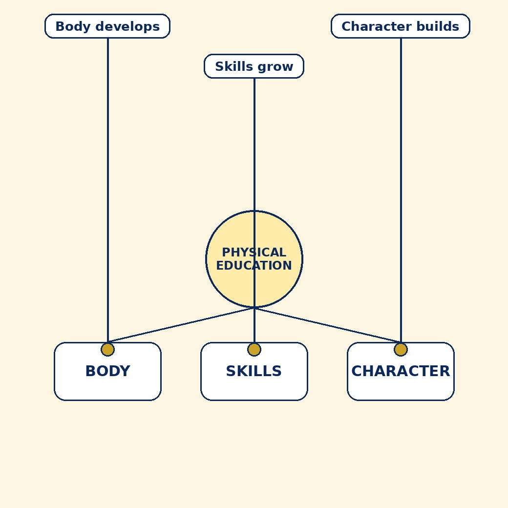 Labelled schematic for Chapter 1: Physical Education