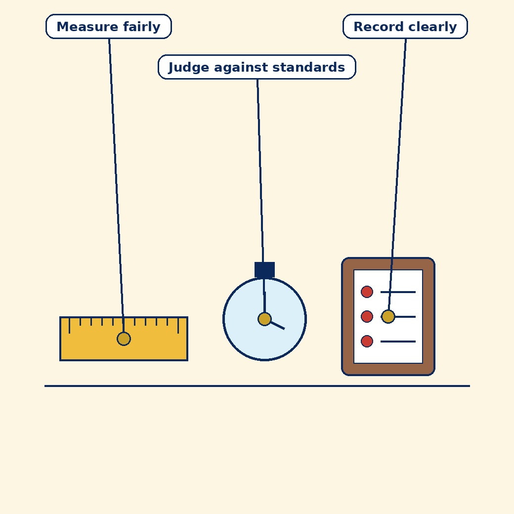 Labelled schematic for Chapter 9: Measurement and Evaluation