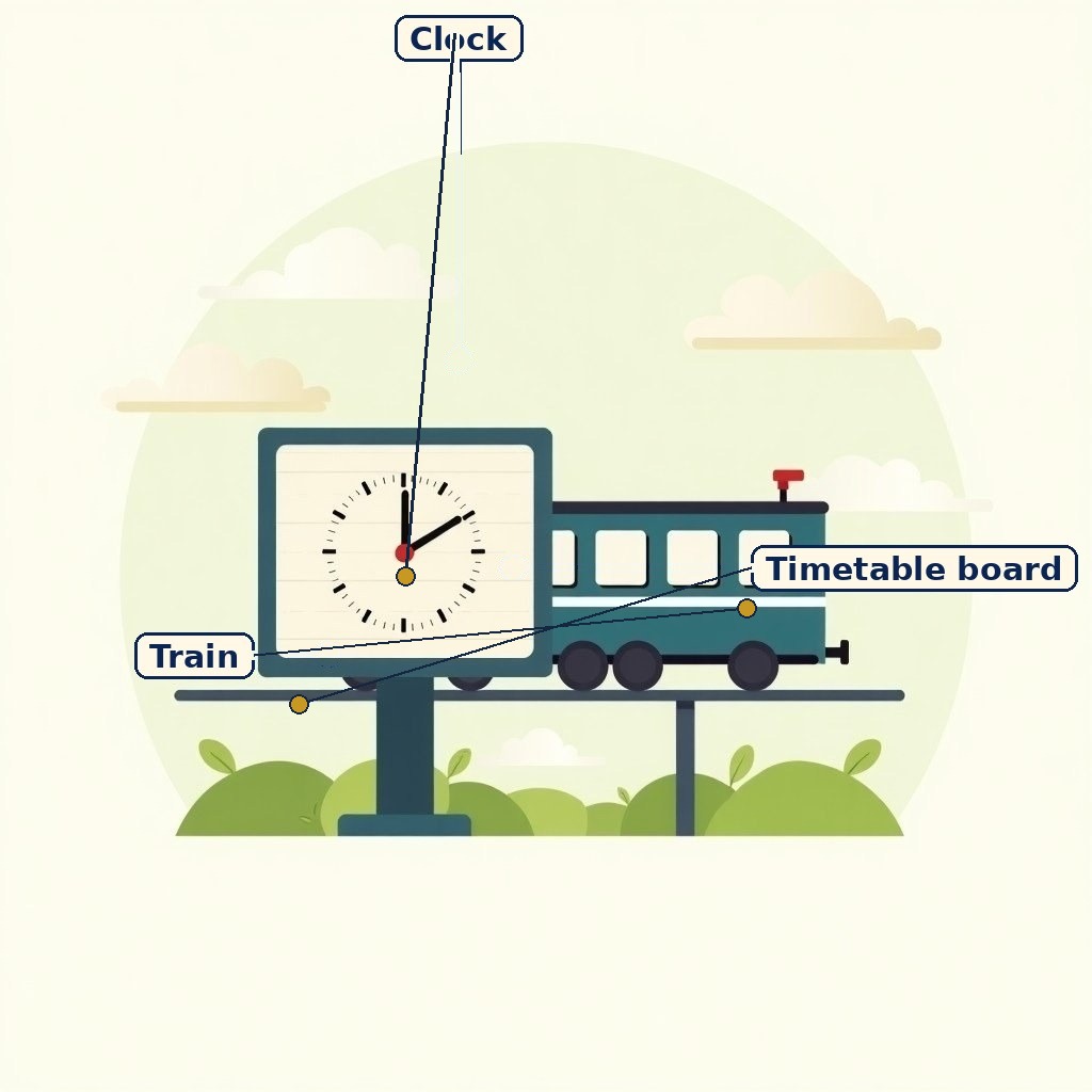 Labelled diagram for We the Travellers — II