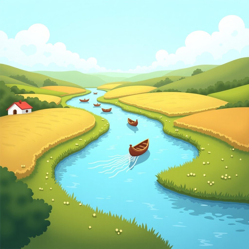 Illustration for Journey of a River
