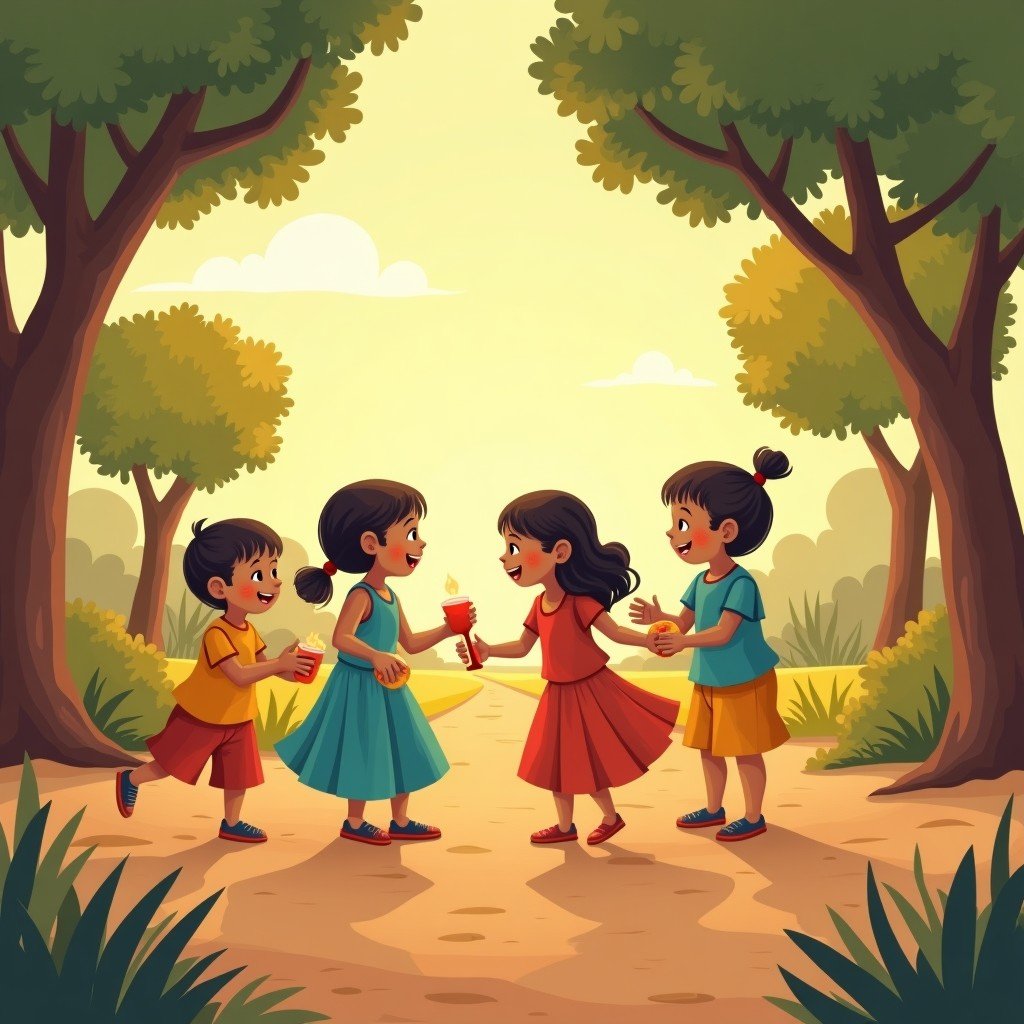 Illustration for Gilli Danda