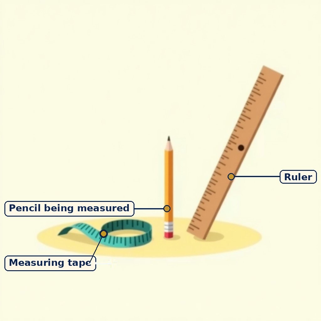 Labelled diagram for Measurement of Length and Motion