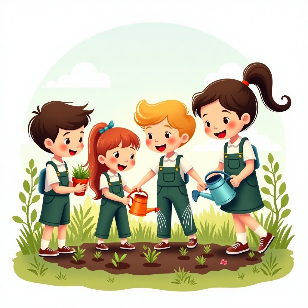 Illustration for School Kitchen Garden