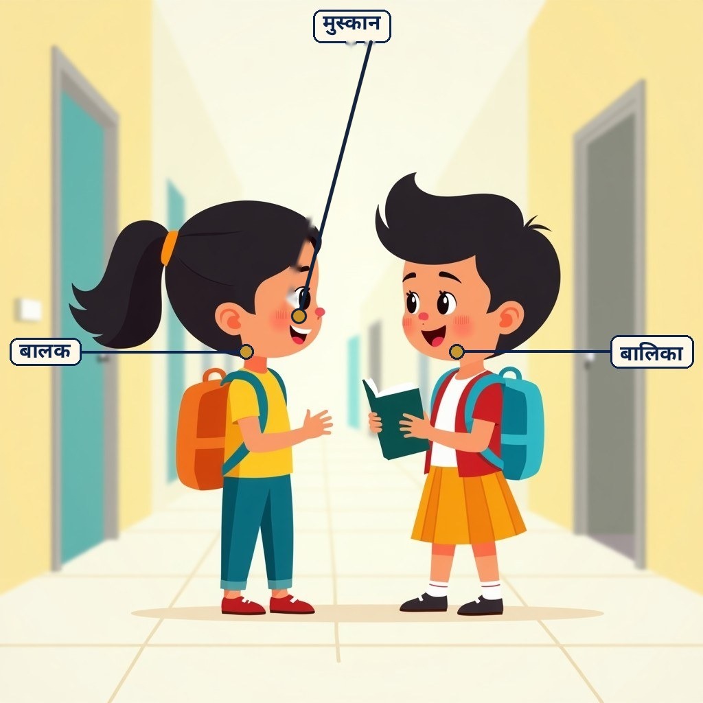 Labelled diagram for हितं मनोहारि च दुर्लभं वचः