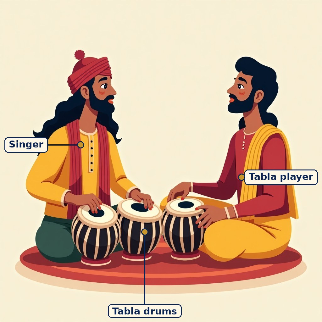 Labelled diagram for Ragas and Talas/Taal