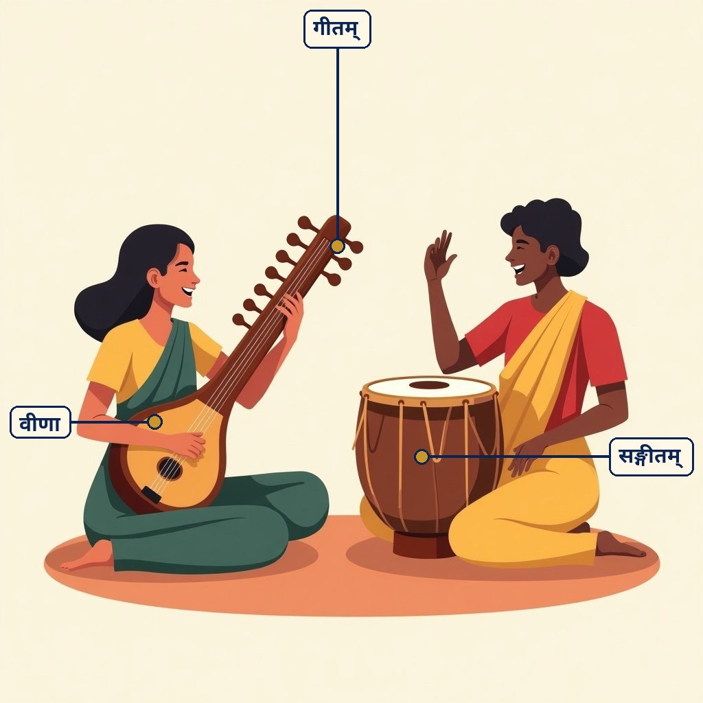 Labelled diagram for गीता सुगीता कर्तव्या