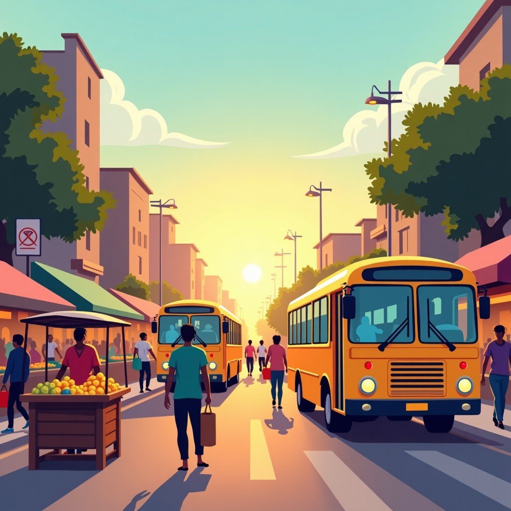Illustration for India's Urban Landscape