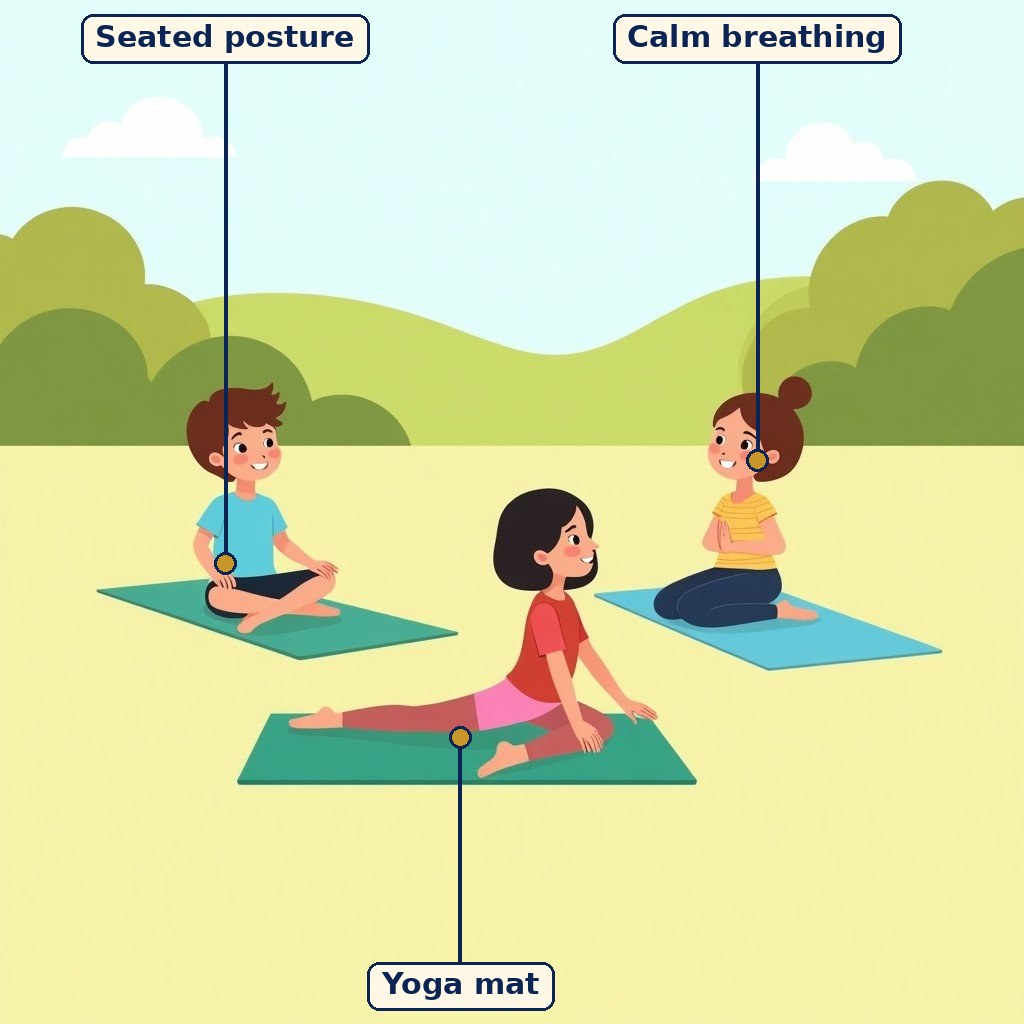 Labelled diagram for Yoga