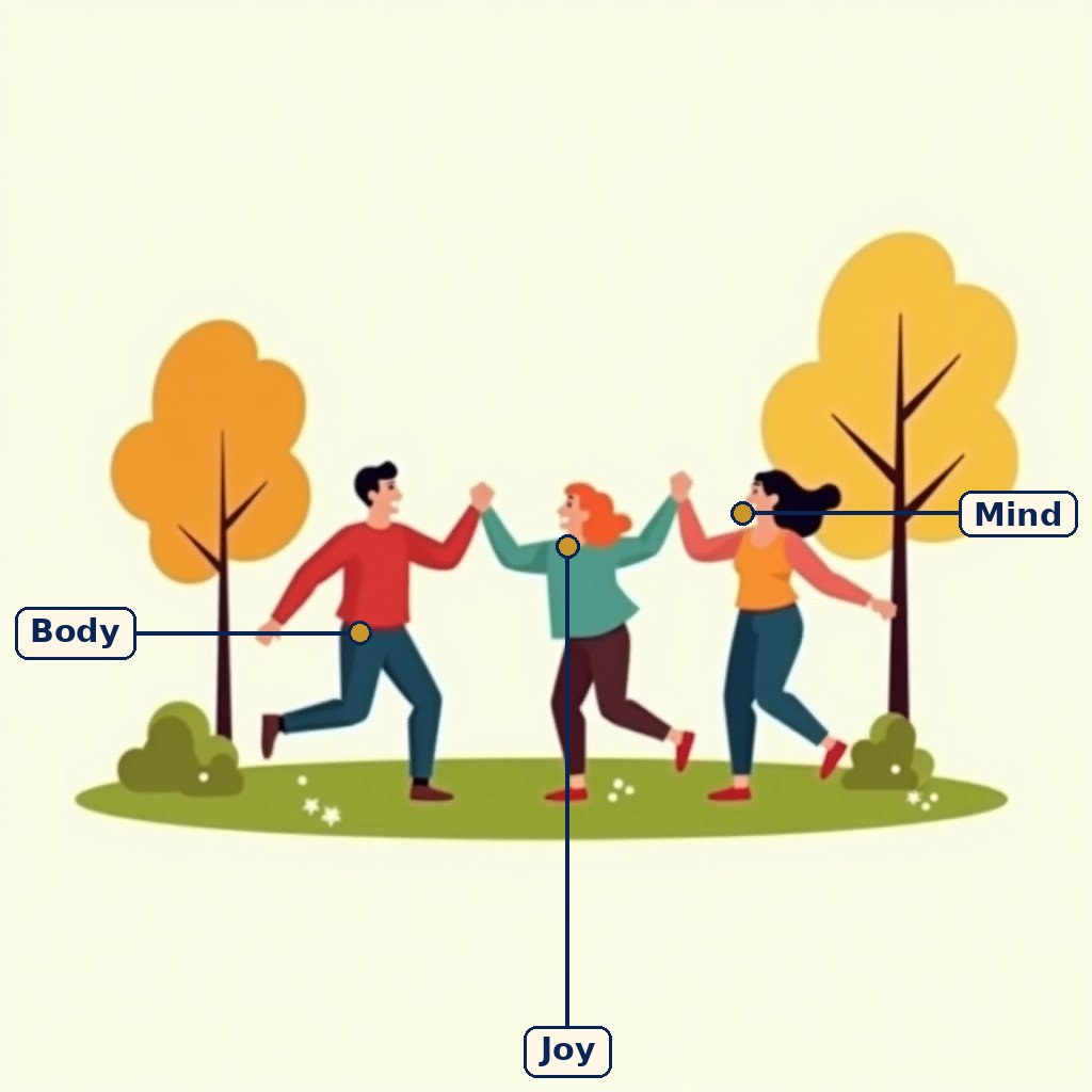 Labelled diagram for Dance for Well-being