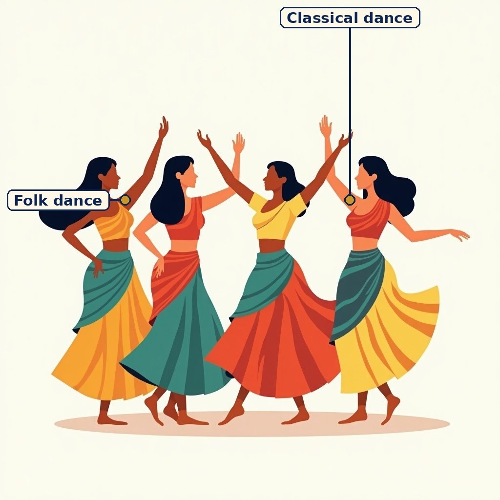 Labelled diagram for Cultural Connections Through Dance