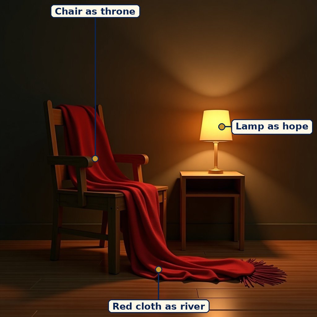 Labelled diagram for Symbols and Metaphors on Stage